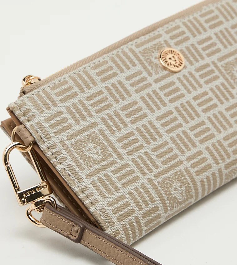 ANNE KLEIN  Anne Klein Patterned Zippered Bi-fold Wallet for Women | Best Price UAE